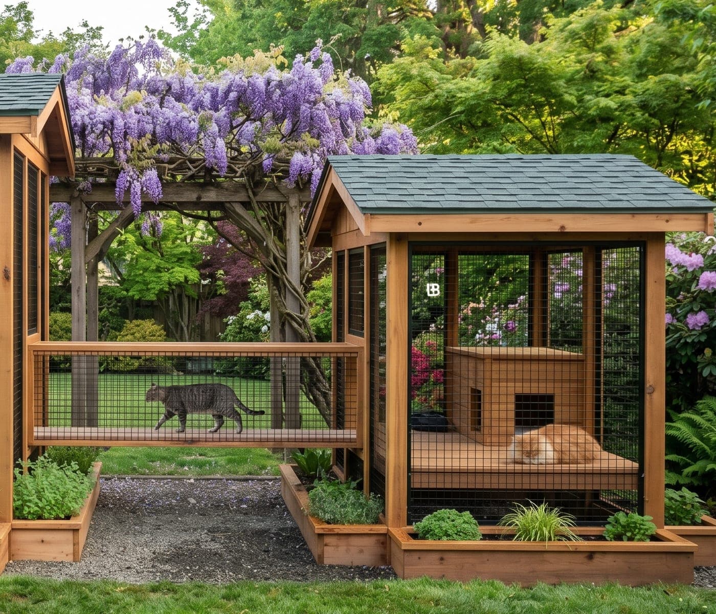 The Cedar Heights garden catio detail