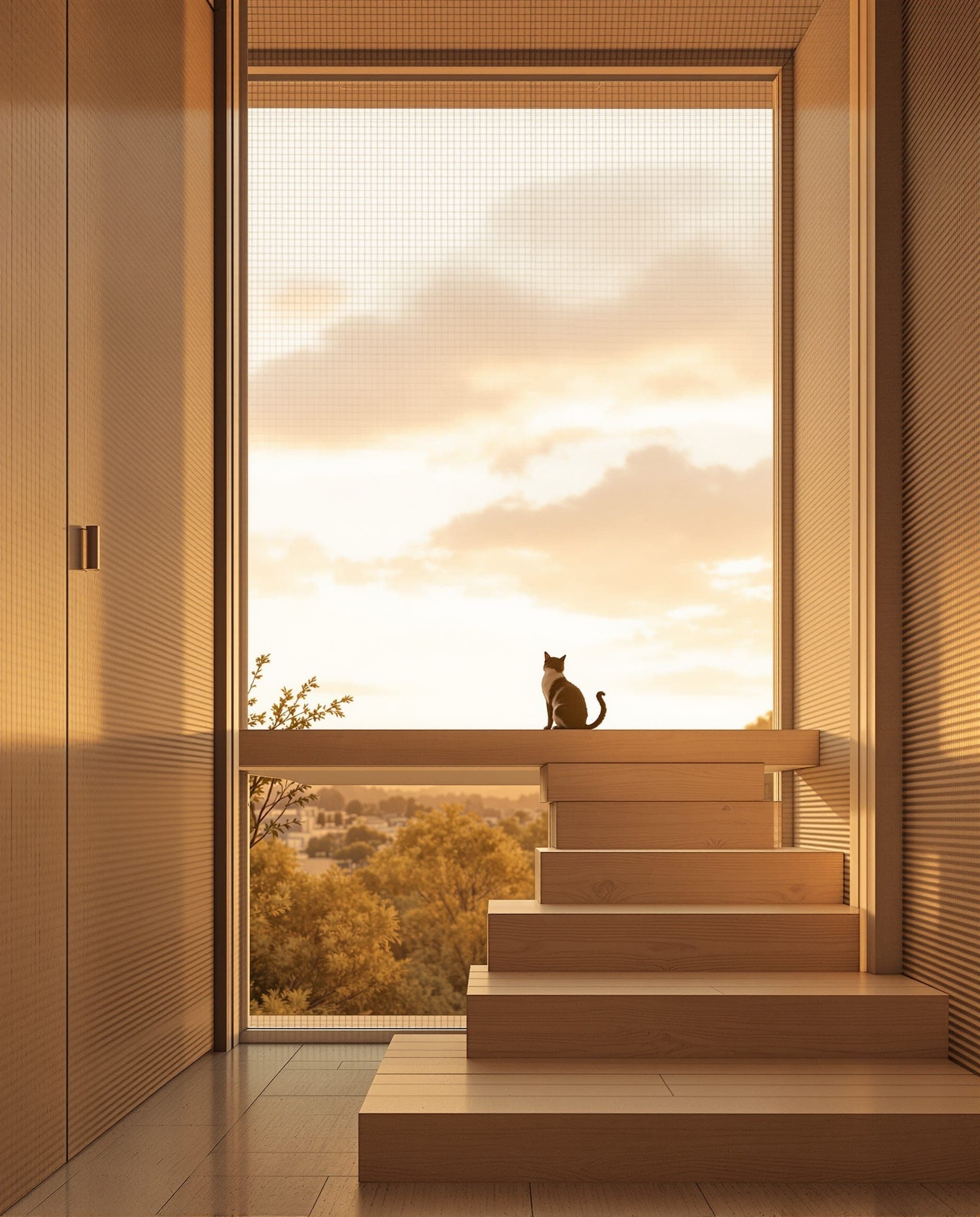 The Mesa Modern wrap catio detail